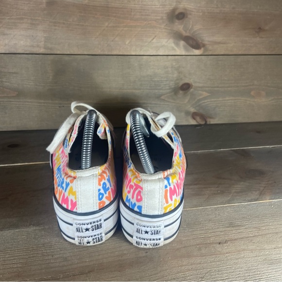 Converse all star chuck Taylor Womens size 6 shoes multicolor platform sneakers - Picture 5 of 8